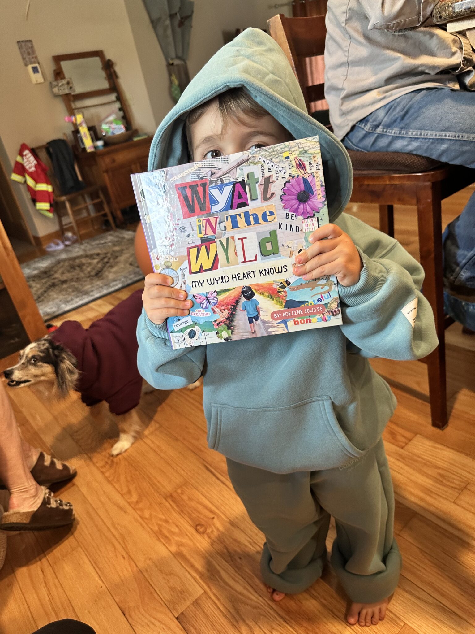 Wyatt in the Wyld Hardcover in comfrt hoodie