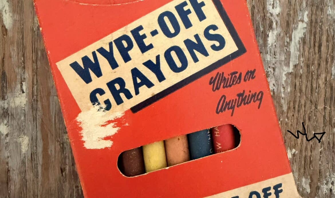 wipe-off crayons