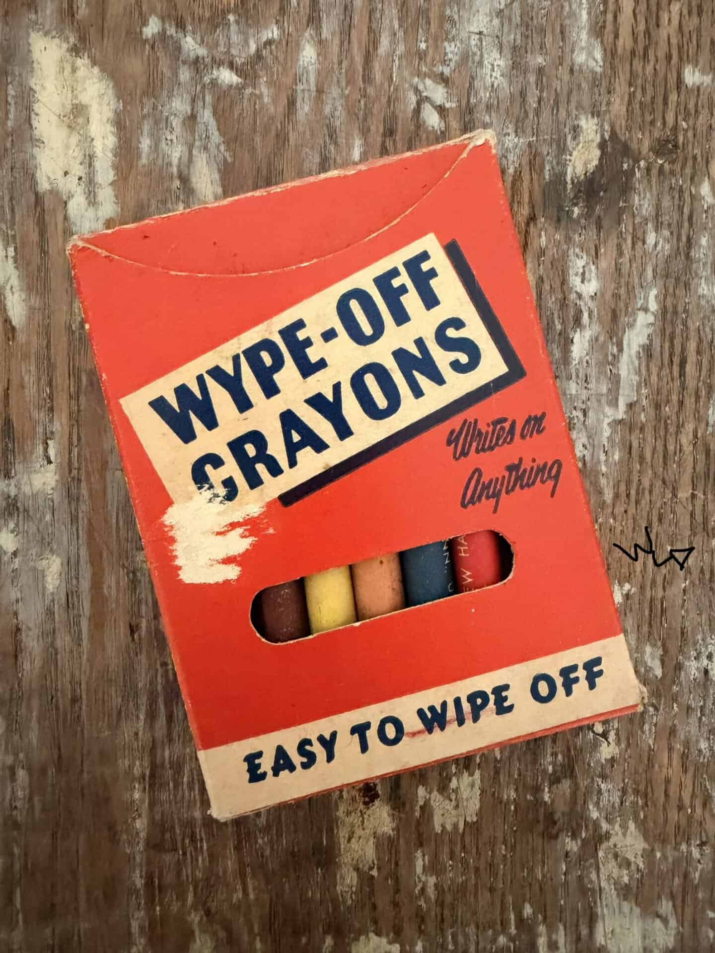 wipe-off crayons